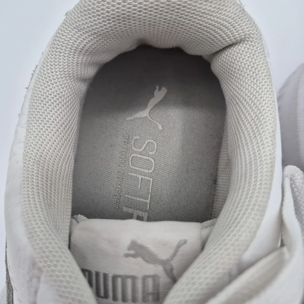 PUMA Shoes Womens Size 7.5 White Synthetic Low Top Casual Sneakers 370325-02